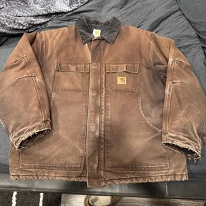 Carhartt Brown Vintage Heavyweight Chore Jacket